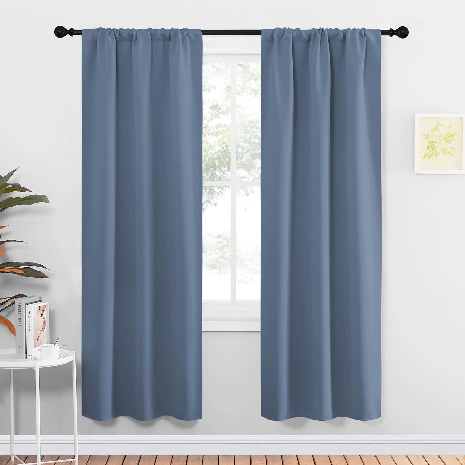 NICETOWN Blackout Curtains for Living Curtains, Home Decoration Solid Thermal Insulated Draperies & Drapes, Blackout Window Curtains for…