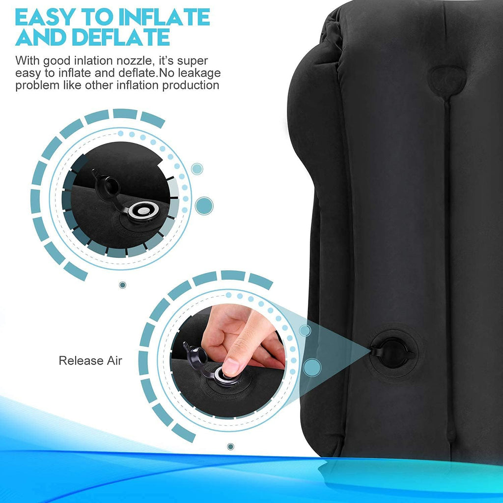 Inflatable Travel Pillows for Airplane, Blow Up Neck Pillow for Sleeping, Airplane Travel Essentials for Long Flight Support Head, Neck…