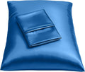 Blissford Royal Blue Satin Pillowcase with Zipper, for Hair and fabric comfort, Feels Soft and Cool Like a Silk Pillowcase, Satin Pillow…