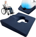 Rivquvi Gel Wheelchair Seat Cushion, Bed Sore Cushions for Butt, hemorrhoid pillow for Chair, Pressure Sore cushion, Memory Foam Butt Pi…