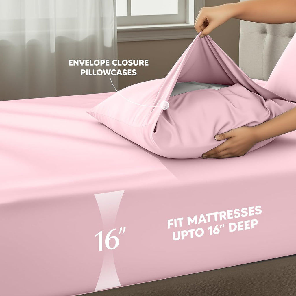 Utopiabedding Utopia Bedding Full Size Sheet Set – 4 Piece Bed Sheets, Soft and Breathable Microfiber, Includes 1 Fitted Sheet, 1 Flat Shee…