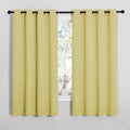 NICETOWN Bedroom Curtain Panels Blackout Draperies, Thermal Insulated Solid Grommet Blackout Curtains/Drapes (Paler Yellow, 1 Pair, 55 by…