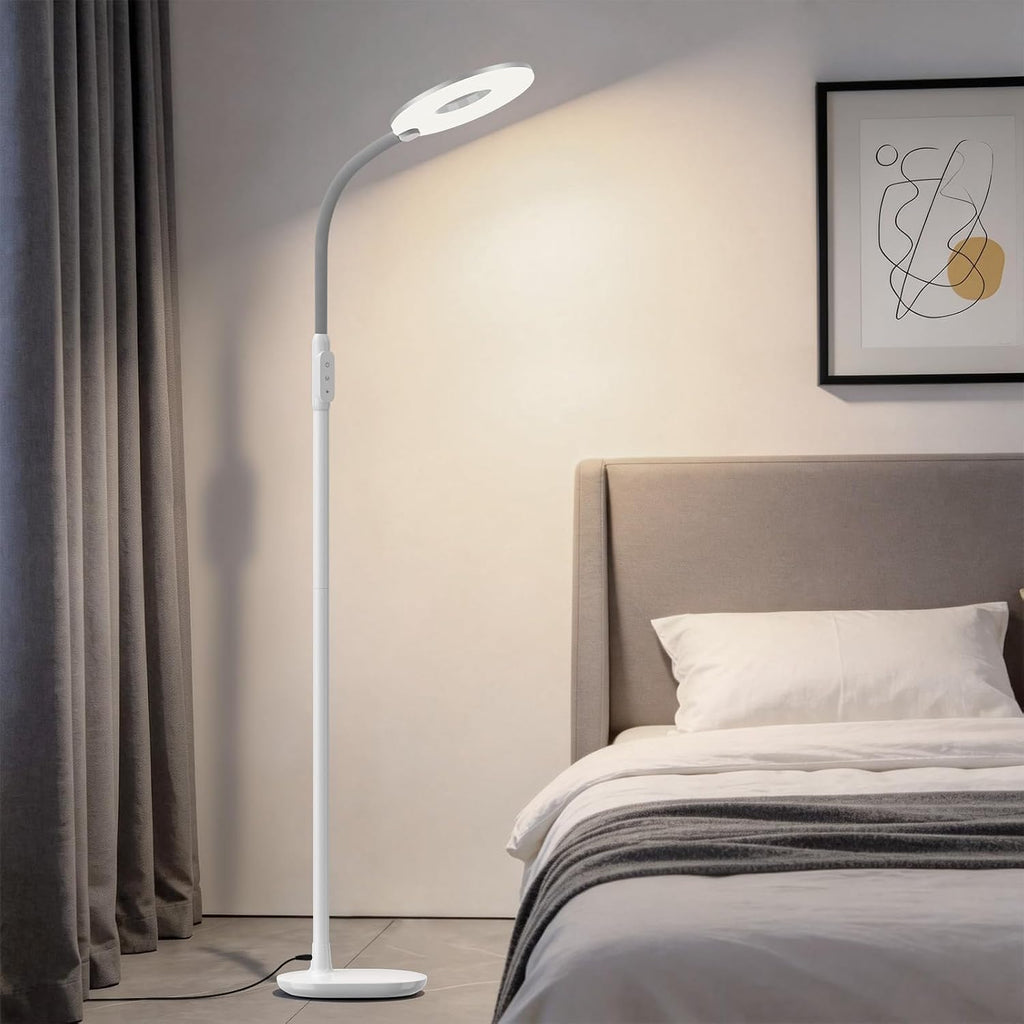 GyroVu 70" Bright LED Floor Lamp for Living Room, Dimmable Standing Tall Lamps with Color Temperature Adjustable, Touch Control Gooseneck…