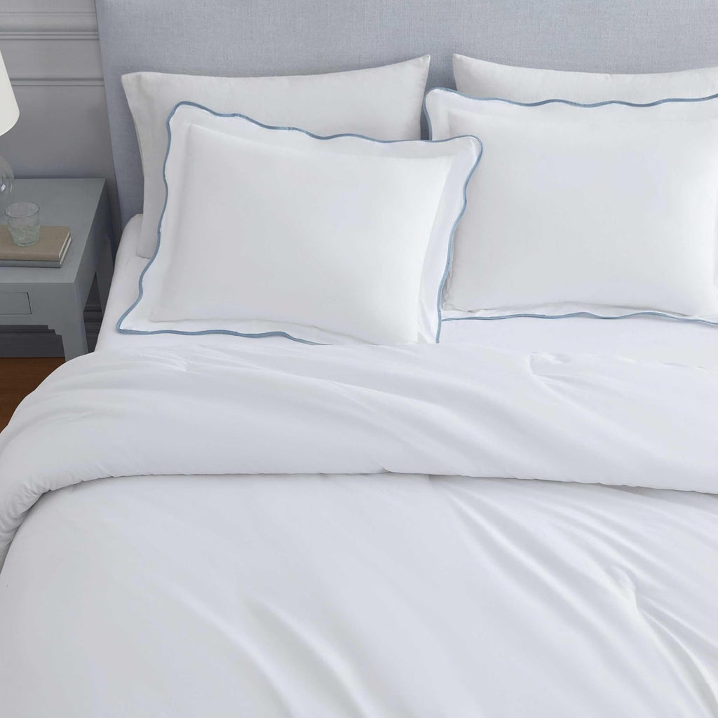 MarthaStewart Martha Stewart - King Duvet Cover Set, Crisp & Smooth Bedding with a Cotton Percale Lightweight Feel, Reversible 3 Piece Bed…