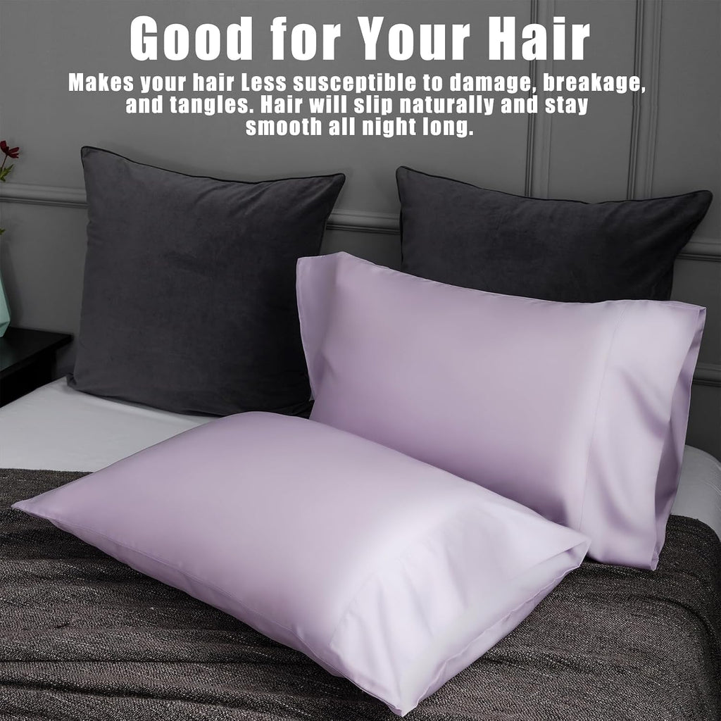 TELUS Pillow Cases King Size 2 Pack, Bamboo Rayon Cooling Pillowcases with Envelope Closure, Cool Breathable Pillow Cover for Hot…