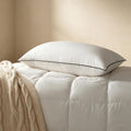 Down Bed Pillows, White Duck Down Feather Filled Pillow Inserts, Luxurious Soft Hotel Bed Pillow for Sleeping with Breathable Cotton…