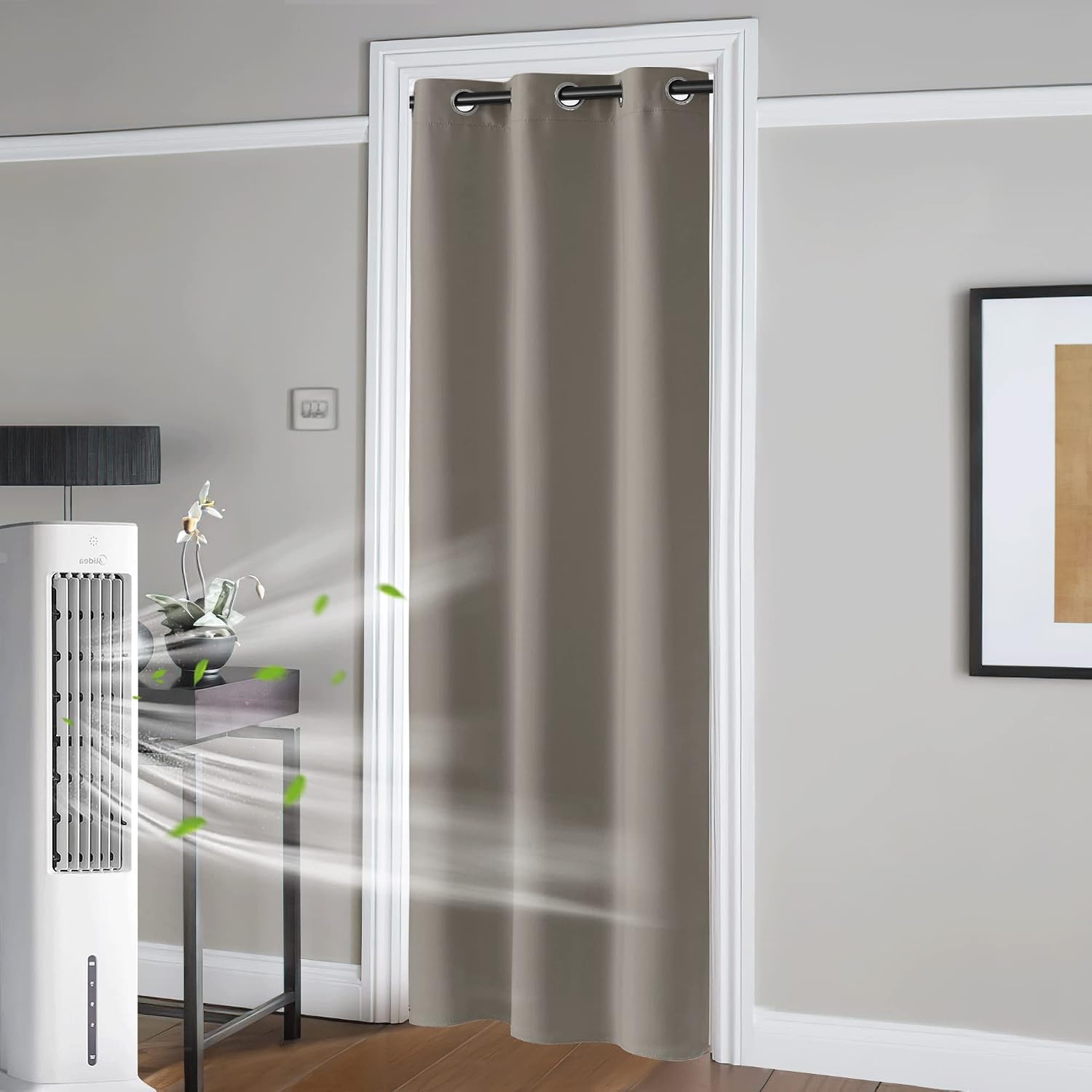 Rybhome RYB HOME Temporary Doorway Curtains Blackout Privacy Room Divider Curtains Portable Drapes for Closet Wall Panel for Bedroom Living…