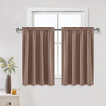 DWCN Blackout Curtains for Living Room Thermal Insulated, Energy Saving & Noise Reducing Bedroom Curtains, Khaki, W 52x L 36 Inch, Set of…