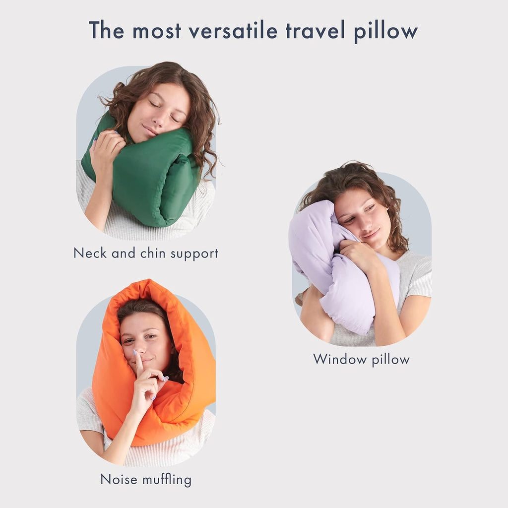 Huzi Infinity Pillow - Travel Neck Pillow - Versatile Soft 360 Support Scarf - Machine Washable - Home Travel Flight Road Trips Airplane…