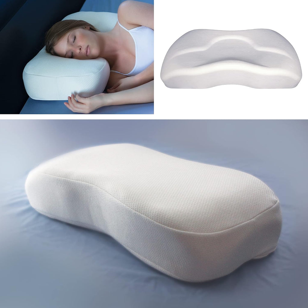 Splintek SleepRight Side Sleeping Pillow – SleepRight Memory Foam Pillow – Best Pillow for Sleeping On Your Side – 24" x 3" Standard Size