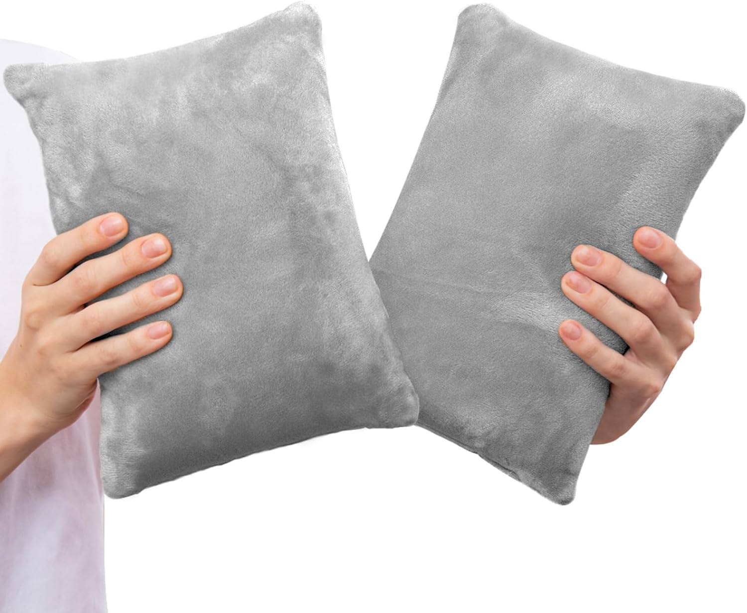1 MIDDLE ONE 2 Pack Small Pillow, Memory Foam Mini Pillow 11 X 7 Inches for Travel, Sleeping, Nap and Neck, Knee, Lumbar Support, Tiny…
