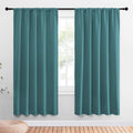 NICETOWN Window Curtains Blackout Drapes - Thermal Insulated Solid Rod Pocket Blackout Curtains/Draperies for Living Room (Sea Teal, One…