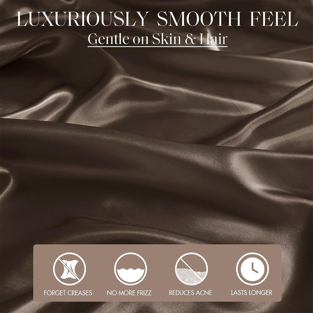 Madisonpark Madison Park Essentials Satin Sheet Set Luxury and Silky with Natural Sheen, Elastic 14" Pocket fits up to 16" Mattress, All Ar…