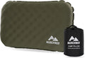 MARCHWAY Inflatable Camping Pillow with Soft Foam Top & TPU Air Bladder, Dual-Sided Support for All-Season, Lightweight Compact Travel…