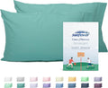 Sunflower Queen Pillowcases Set of 2, 100% Cotton Queen Pillow Cases 2, 20×30 inches Lagoon, Soft and Breathable