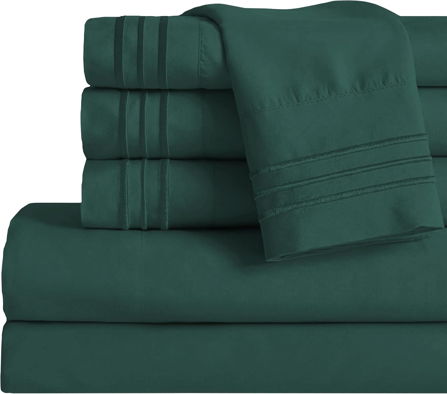 MocassiLuxuryBedding Mocassi King Sheet Set - Luxury Hotel 1800 Premier Bedding Sheets & Pillowcases - Ultra Soft Breathable & Cooling Bed…