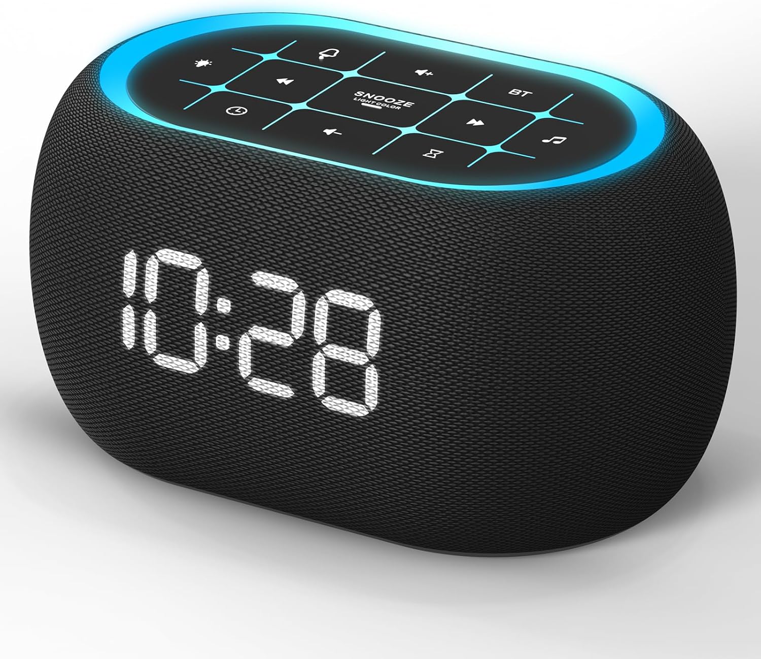 ANJANK Alarm Clock White Noise Sound Machine with Bluetooth Speaker, 21 Soothing Sounds, 7 Night Lights, 0-100% Dimmer/Sleep Timer/Volume…