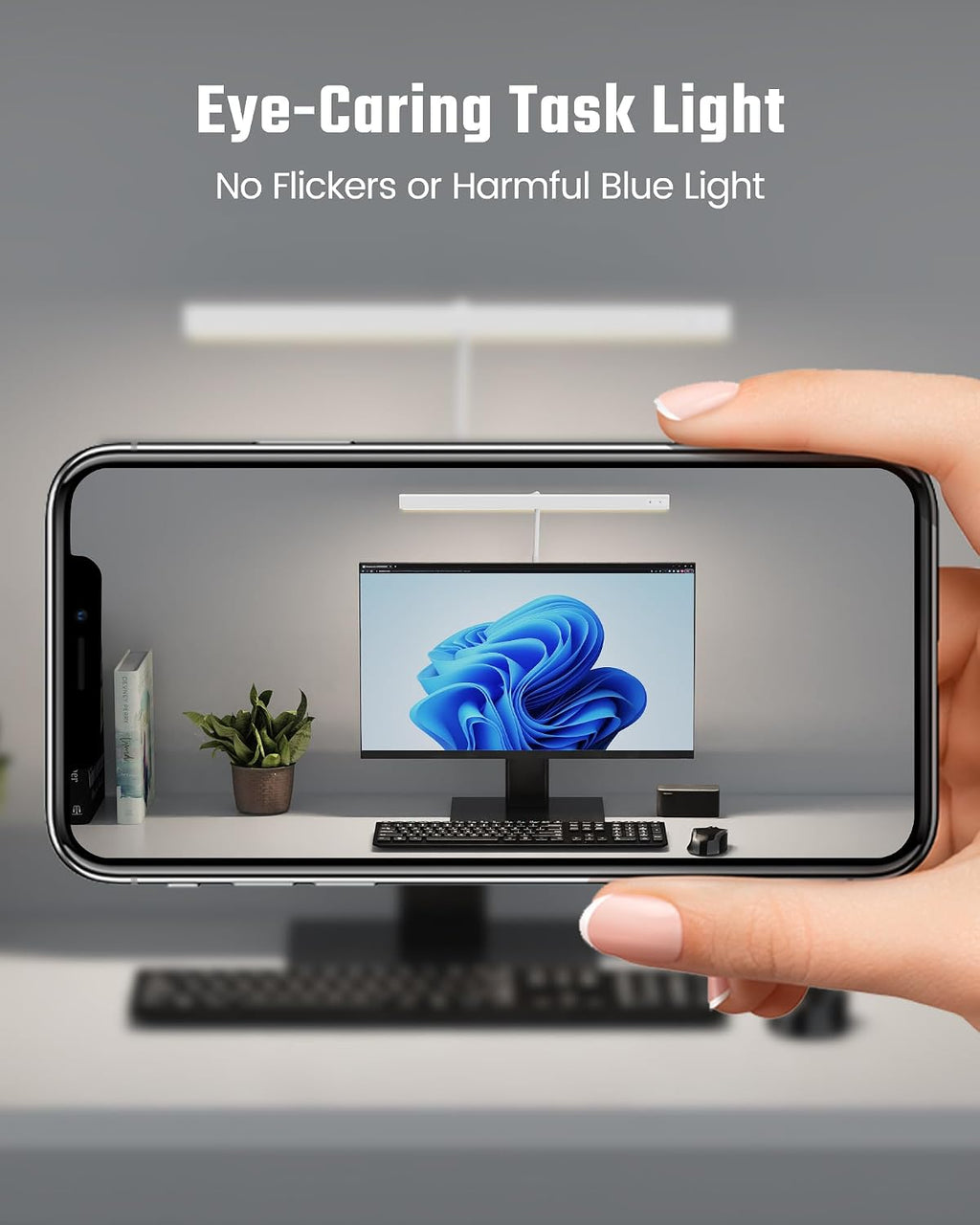 SUPERDANNY LED Desk Lamp for Home Office, Eye-Caring Desk Light with Adjustable Gooseneck, 12W Touch Control Dimmable Brightness…