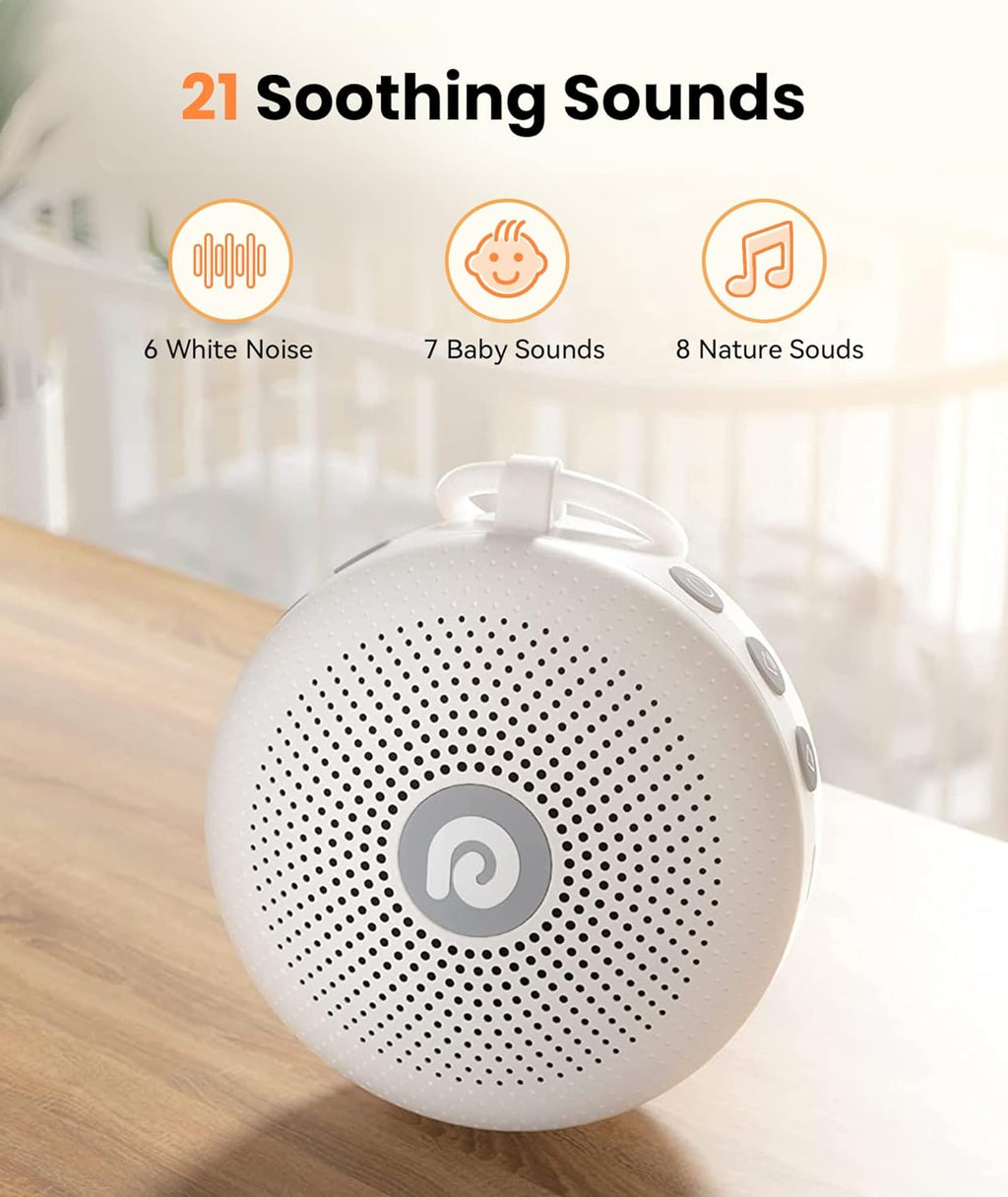 Dreamegg Portable Noise Machine for Baby Adult, Features Powerful Battery, 21 Soothing Sound, Noise Canceling for Office & Sleeping, Sound…