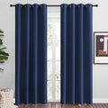 Nicetown Navy Blackout Curtains 86" Long for Living Room, Thermal Insulated Window Treatment Light Reducing Room Darkening Drapes for Boys…