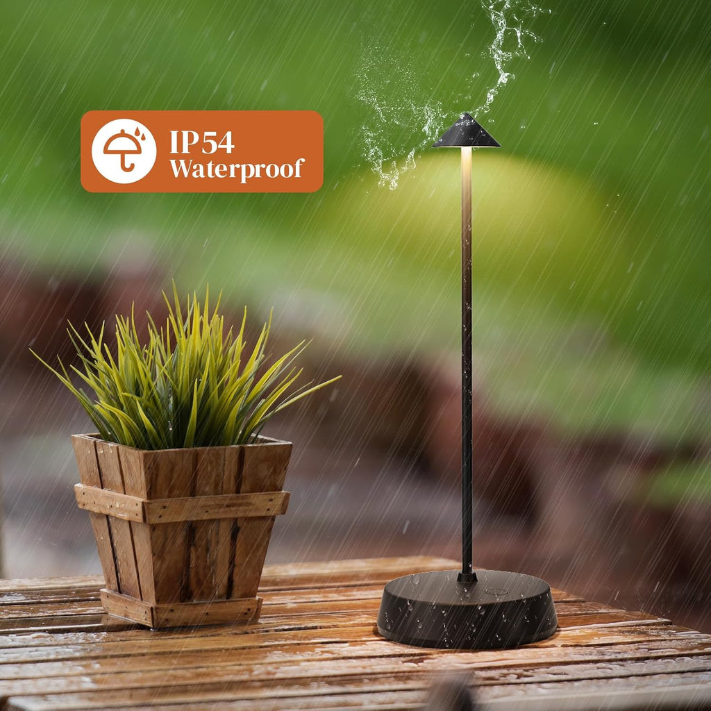 Cordless Table Lamp Rechargeable, Battery Operated 6000mAh Desk Lamp Touch Dimmable Lamp Outdoor Waterproof Portable Wireless Table…