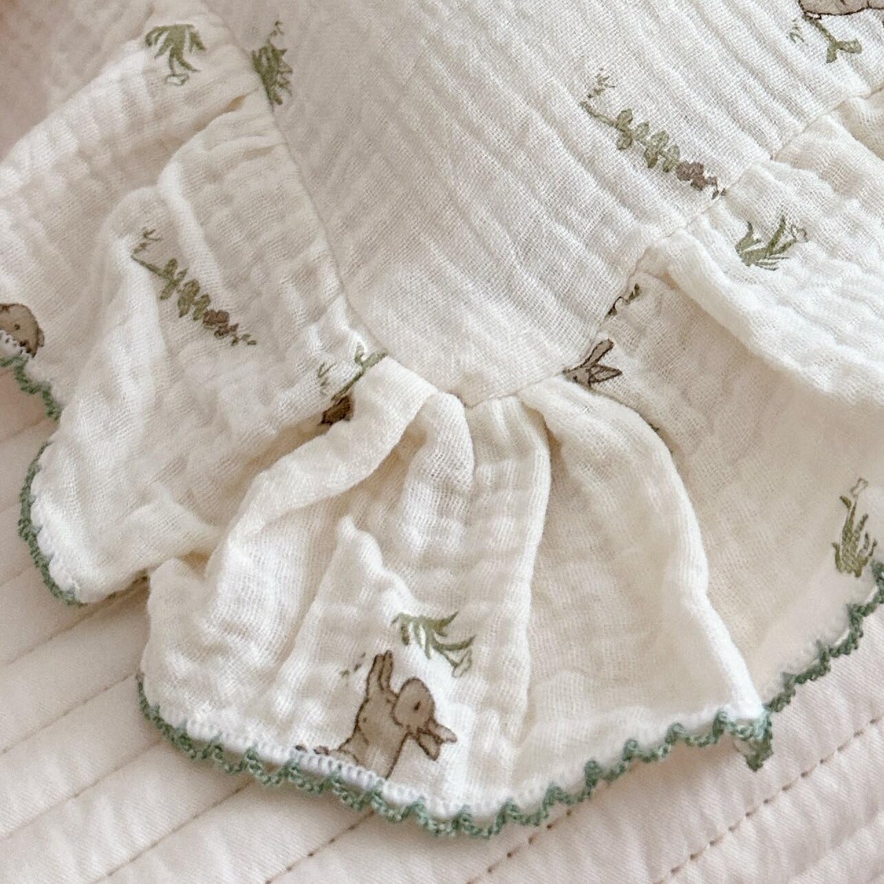 BuLuTu Muslin Toddler Pillowcase for Toddler Bed, Soft Breathable Standard Size Pillow Cover 20"x26", Animal Gray Bunny Toddler Pillow…