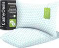 CushyOasis Shredded Memory Foam Pillow for Sleeping, Cooling Bed Pillows Set of 2, Adjustable Pillows for Side, Back, Stomach Sleepers with…