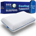 Fulocean Cooling Gel Memory Foam Pillows for Sleeping Standard Size, Bamboo Rayon Bed Pillow for Back Side Sleeper, Medium Firm Contoured S…