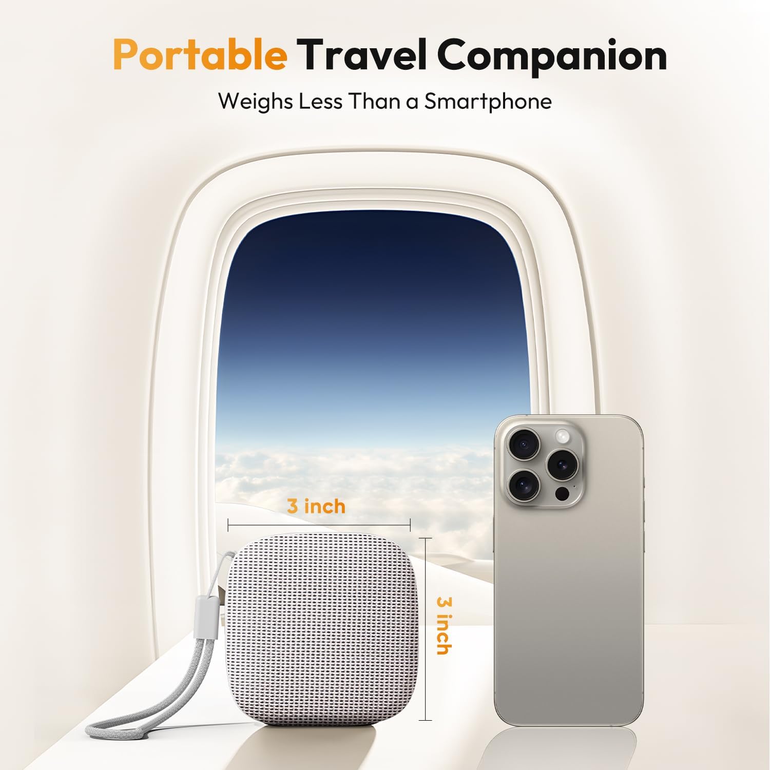 Portable Sound Machine for Travel, White Noise Sound Machine for Sleeping, 52-Hour Lasting Mini Noise Machine with 21 Quality Non-looping…