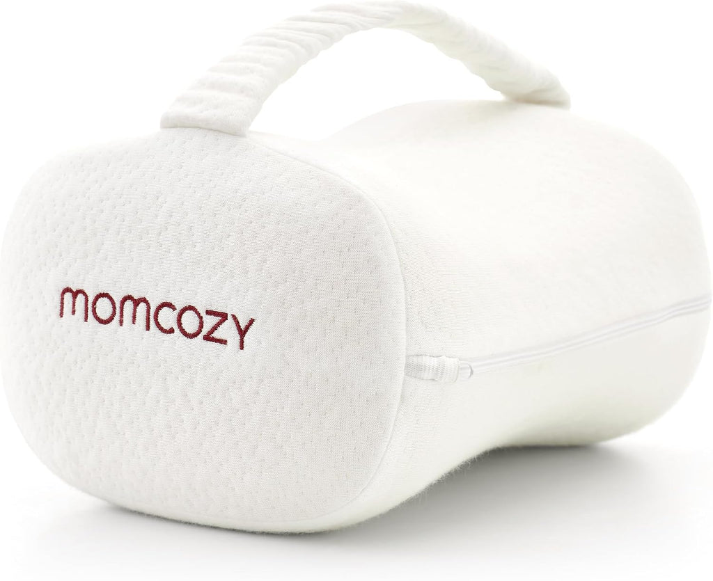 Momcozy Knee Pillow for Side Sleepers, Soft Memory Foam Support Spine Alignment Pregnancy Leg Pillow for Hips, Back, Sciatica Pain, Fixed S…