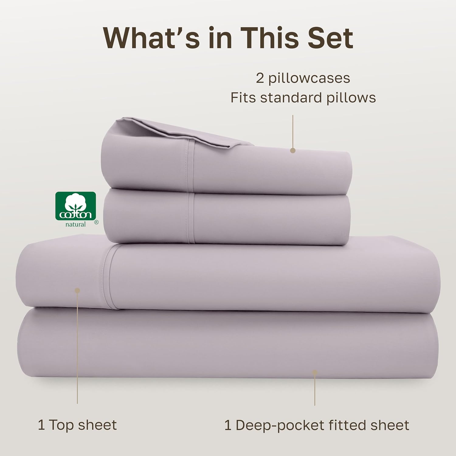 CaliforniaDesignDen California Design Den Soft Full Size 100% Cotton Sheet Sets, 400 Thread Count Good Housekeeping Award Winner, Smooth Sa…