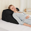 Sasttie Wedge Pillow Set for After Surgery, 2PCS Adjustable Bed Wedge Pillow Headboard with Memory Foam Neck Cushion – for Acid Reflux, Sle…