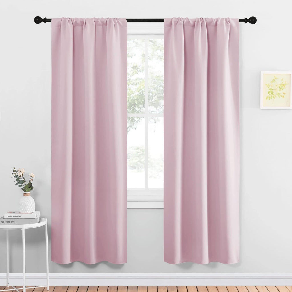 NICETOWN Blackout Curtains for Living Curtains, Room Darkening Draperies Window Curtain Panels, Thermal Insulated Room Darkening Curtains…