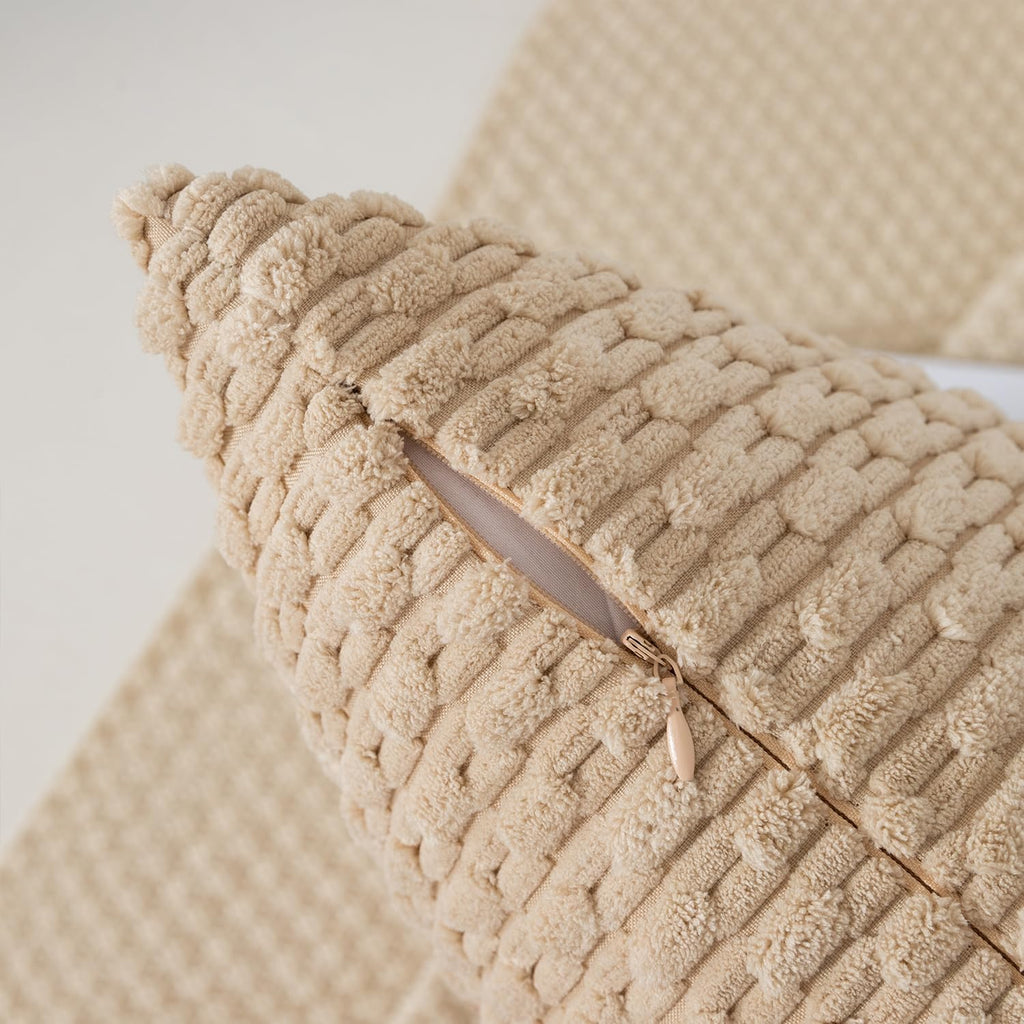KevinTextile Kevin Textile 12x20 Inch Pillow Cover 1 Pack Boho Decorative Soft Striped Corduroy Lumbar Farmhouse Solid Color Accent Rectang…