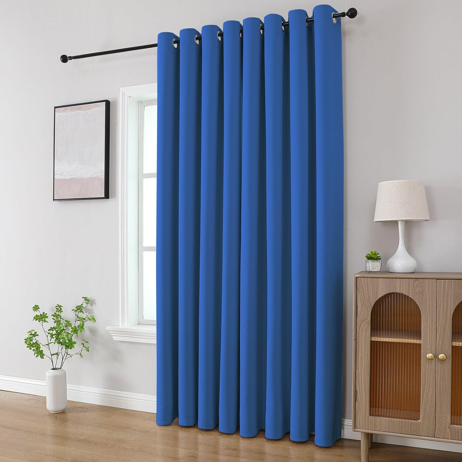 CUCRAF Blackout Curtains 63 inch Length 2 Panels Set, Room Darkening Drapes for Living Room Bedroom, Thermal Insulated Light Blocking…
