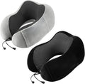 Urnexttour Neck Pillow Airplane-2 Pack Memory Foam Travel Pillow, Soft Support Travel Neck Pillow for Travelling, Sleeping Rest, Car, Train…