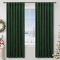 Lamit Emerald Green Velvet Curtains 72 Inch for Living Room, Thermal Insulated Room Darkening Panels Noise Reducing Back Tab and Rod Pocket…