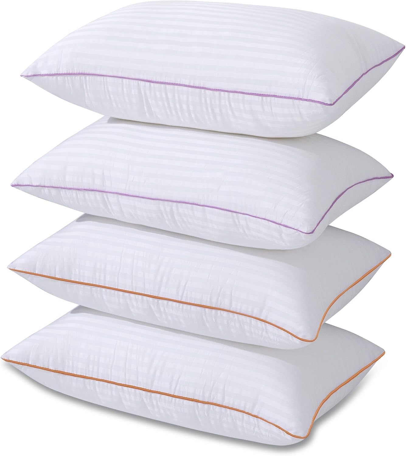 Vainoc Pillows Queen Size Set of 4, Breathable Hotel Collection Bed Pillows for Side Back Stomach Sleepers, Machine Washable Supportive Soft…