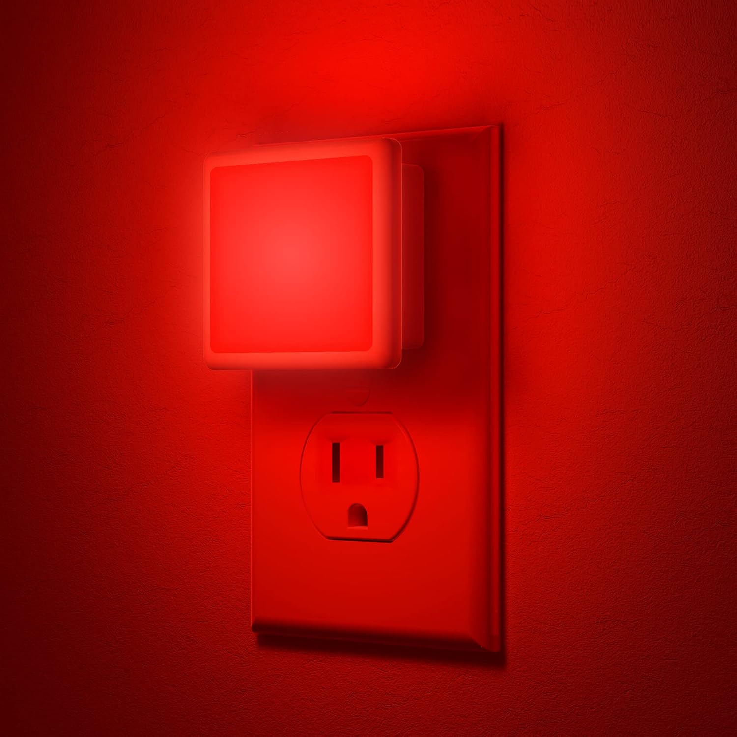 Red Night Light, JandCase Red NightLight[2 Pack],0.3W LED Night Light with Auto Light Sensor, Night Lamp Plug into Wall for…