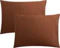 FLXXIE Pillow Cases Standard Size, Soft Microfiber Pillow Covers with Envelope Closure, Wrinkle, Stain Resistant Pillowcases, 2 Piece…