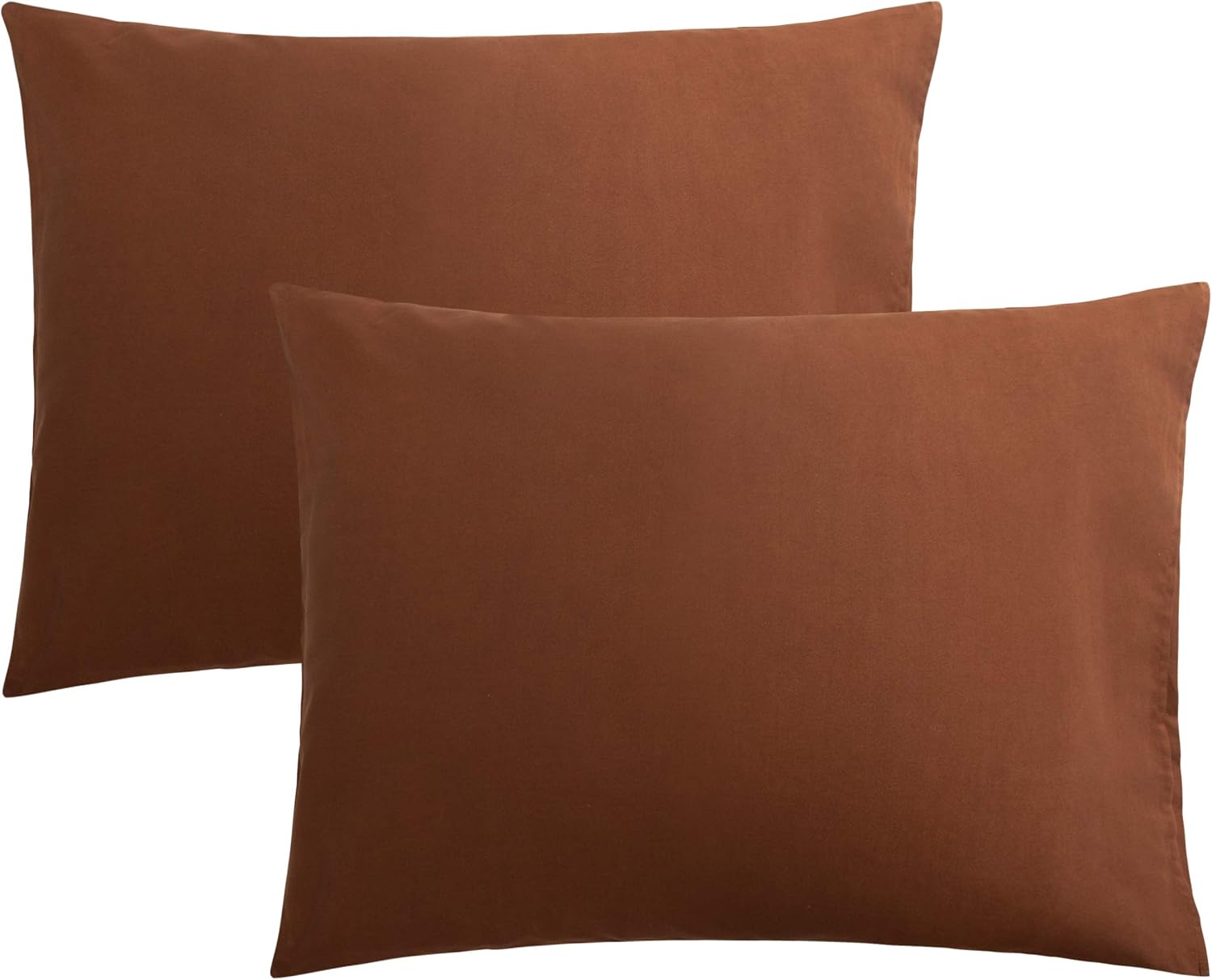 FLXXIE Pillow Cases Standard Size, Soft Microfiber Pillow Covers with Envelope Closure, Wrinkle, Stain Resistant Pillowcases, 2 Piece…