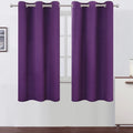 Lemomo Purple Blackout Curtains 34 x 63 Inch Length/Set of 2 Curtain Panels/Thermal Insulated Room Darkening Blackout Curtains for Bedroom…