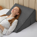 Bedluxe Wedge Pillow, 8 inch Bed Wedge Pillow for Headboard, Pillow Wedge for Acid Reflux Relief, Sleeping, After Surgery, Snoring, Gerd…
