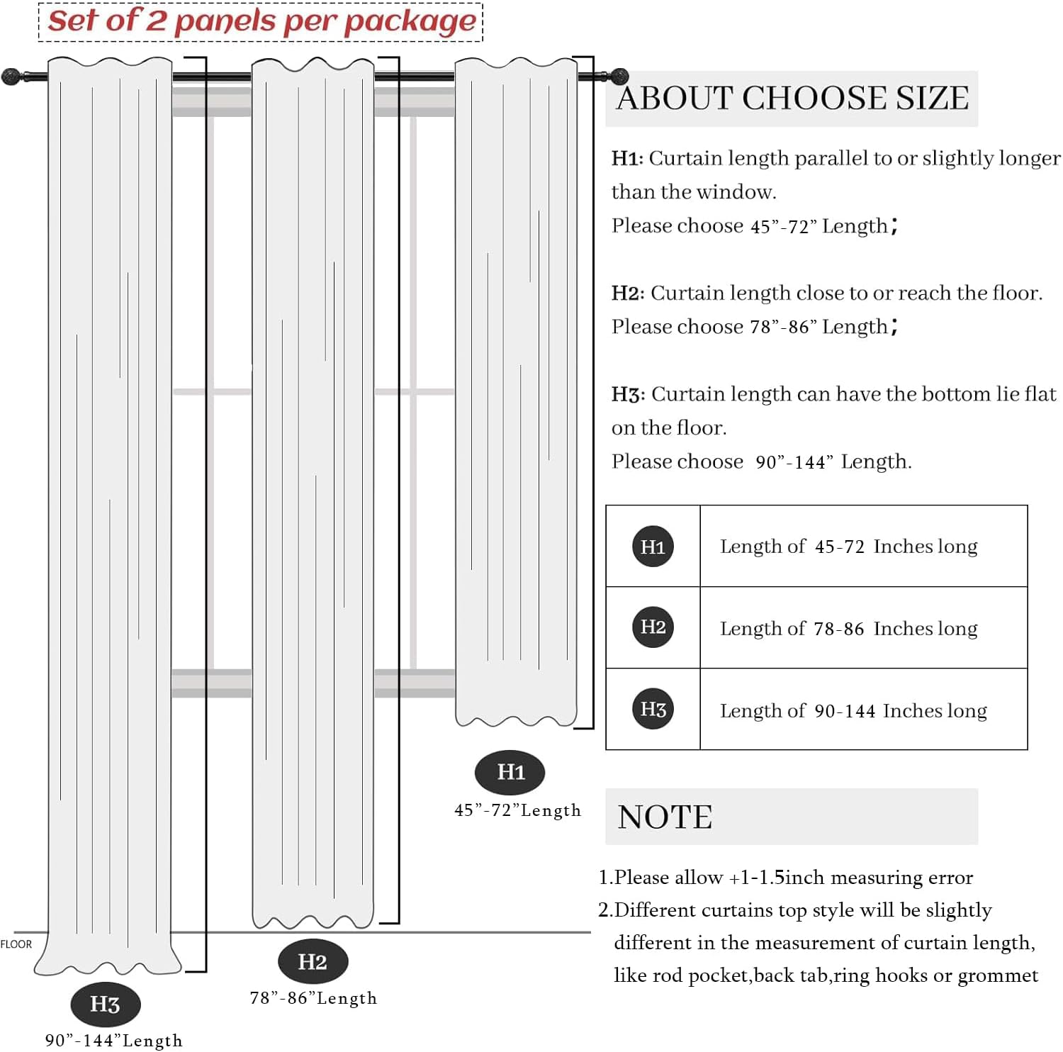 Pitalk 100% Blackout Curtains 84 Inch Length 2 Panels Set Neutral Boho Linen Farmhouse for Bedroom Windows Living Room Darkening Thermal In…