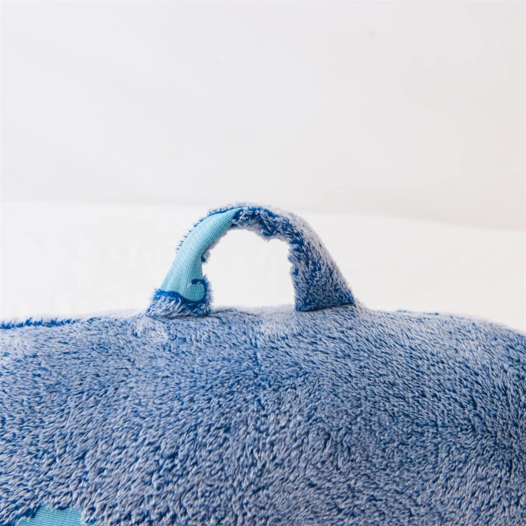 Holawakaka Glow in The Dark Reading Pillow for Sitting up in Bed Sofa Kids Teens, Luminous Dinosaurs Backrest Pillow with Arms, Boys…