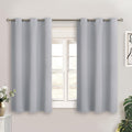 BGment Light Grey Short Blackout Curtains for Small Windows, 38 x 45 Inch Thermal Insulated Tier Set of 2 Panels Sun Blocking Drapes for Ki…
