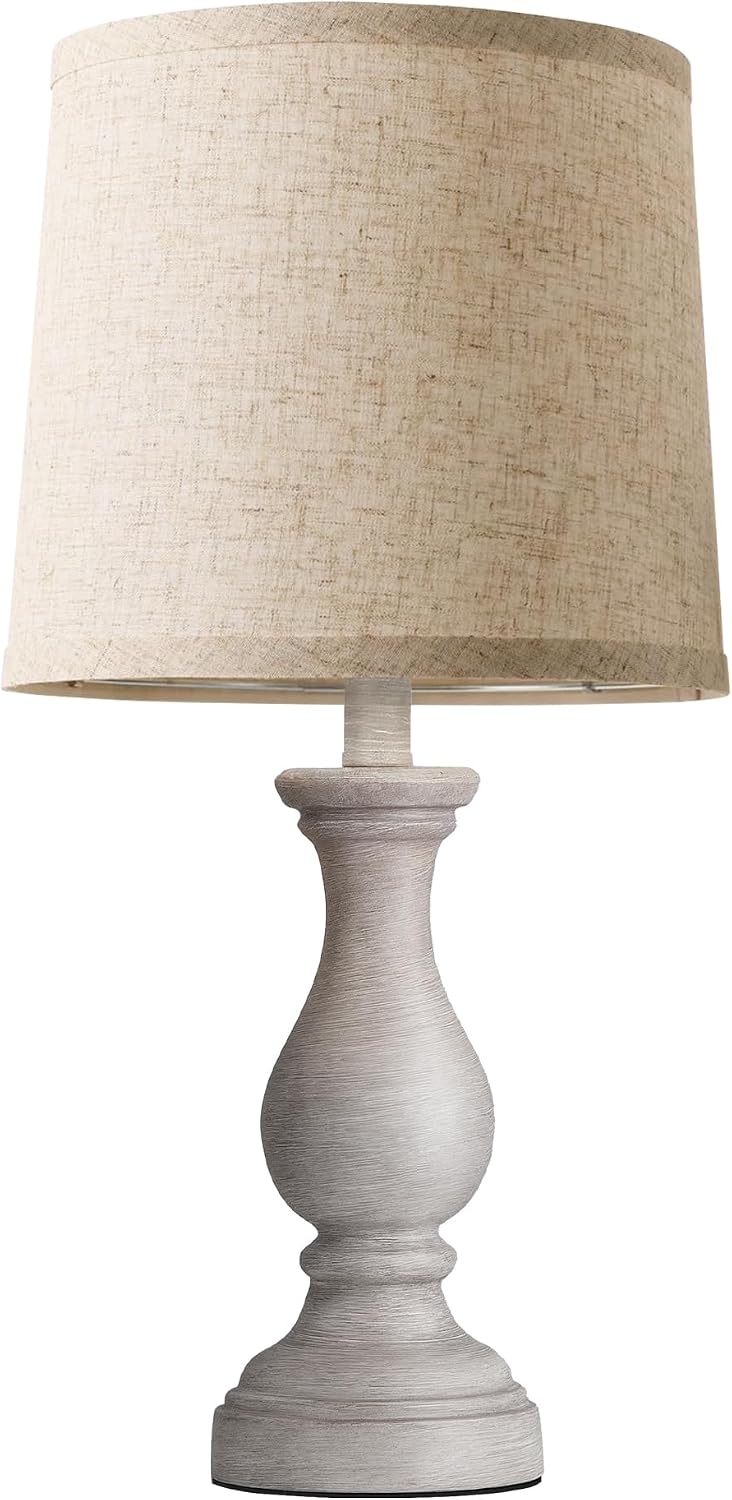 Seealle Farmhouse Table Lamps - 22" Rustic Lamp for Bedroom Living Room, Boho Bedside Lamps for Night Stands End Table Office Desk Lamp…