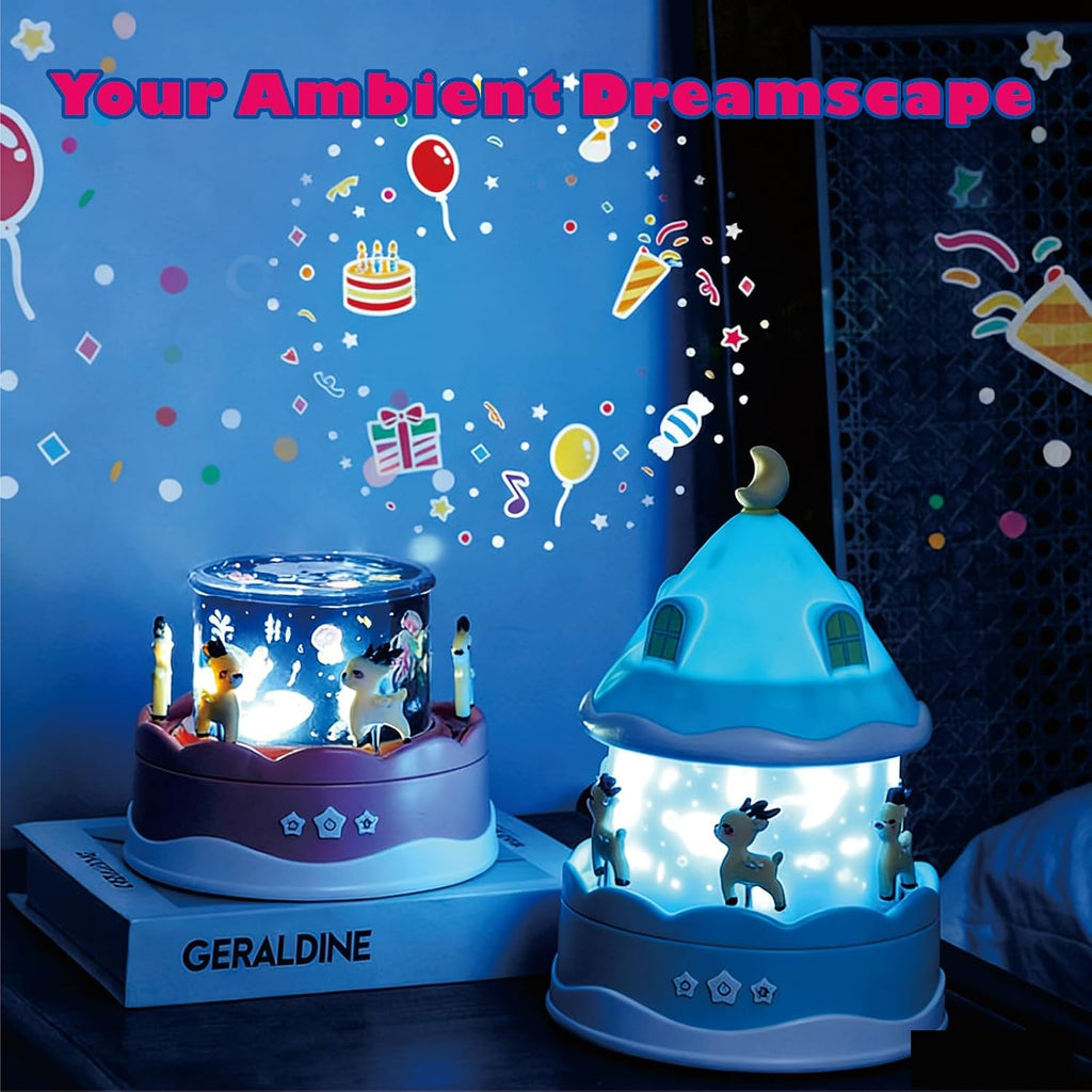 Plug-in Star Projector Night Light | 360° Rotating LED Color-Changing Star Light, Sleep Night Lamp for Bedroom & Living Room, Ideal…