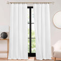 Rybhome RYB HOME 3 in 1 Soundproof - Blackout - Insulation Linen Curtains, Noise Reduce Energy Saving Curtains for Bedroom Living Room Dorm…
