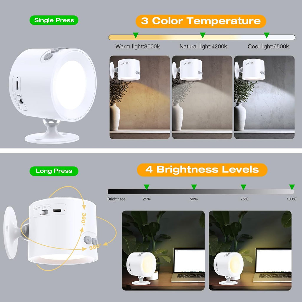 Wall Mounted Light White Noise Sound Machine for Noise Canceling- 30 Soothing Sounds, Motion Sensor & Timers, Sleep Baby Soother, Night…